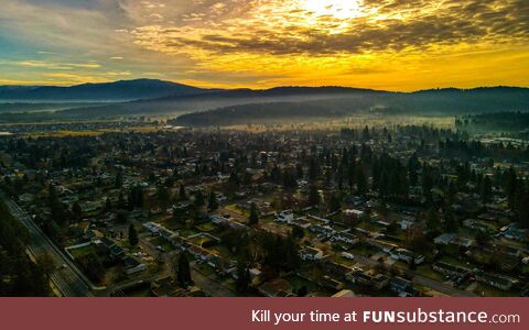 Spokane valley sunset