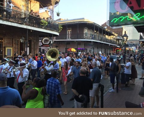 Second Line through the French Quarter- New Orleans, LA