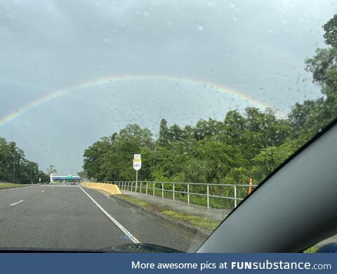 Florida sky welcoming pride month!