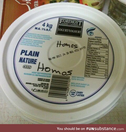 My parents meant to write hummus