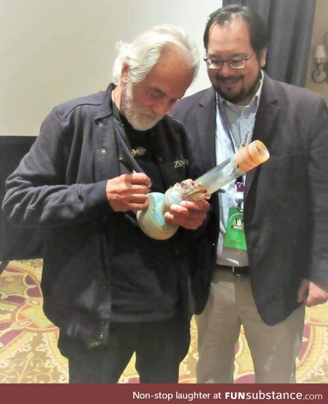 Tommy Chong at an event in Oregon in 2016