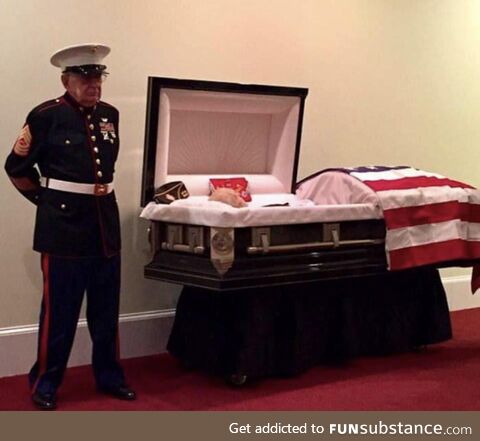 Retired Marine kept a promise made to a friend in a bunker in Vietnam, to stand guard one