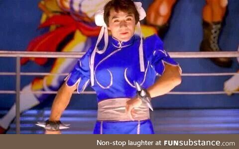 I see a lot of Chun-Li cosplays posted to  but we should not forget the best Chn-Li