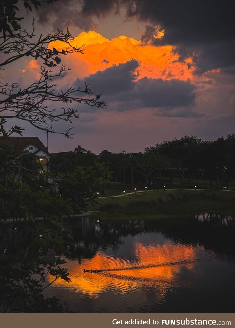 My lake view the other night