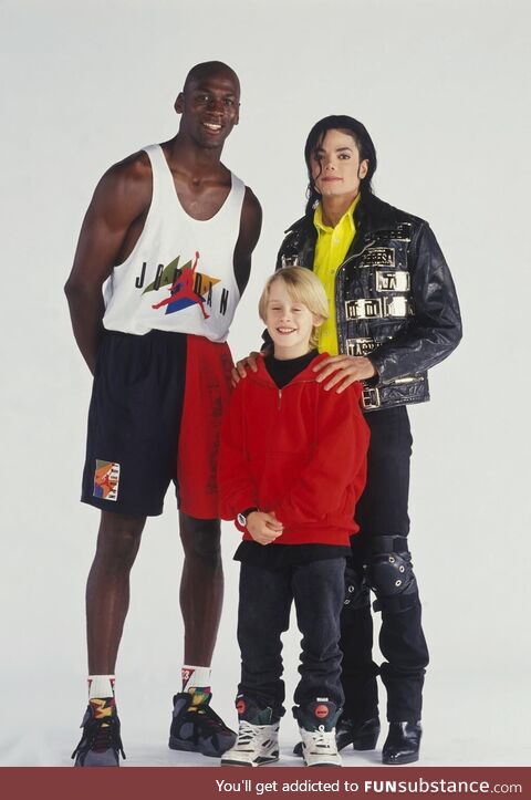 Michael Jordan, Michael Jackson & Macaulay Culkin in their prime