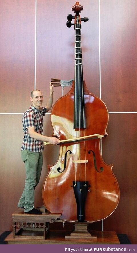 A rare instrument - the "Octobass"