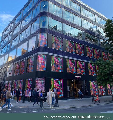 My artworks on this building in London