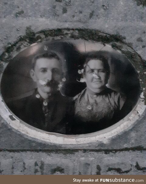 I found this on a gravestone and thought it was really neat. Photo predates 1913