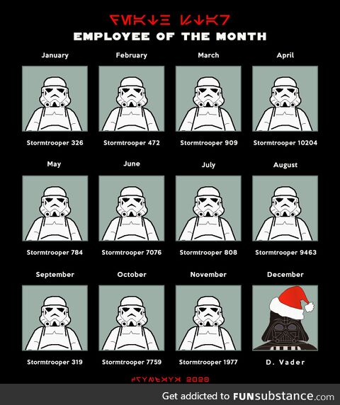 Darth Vader Employee of the Month