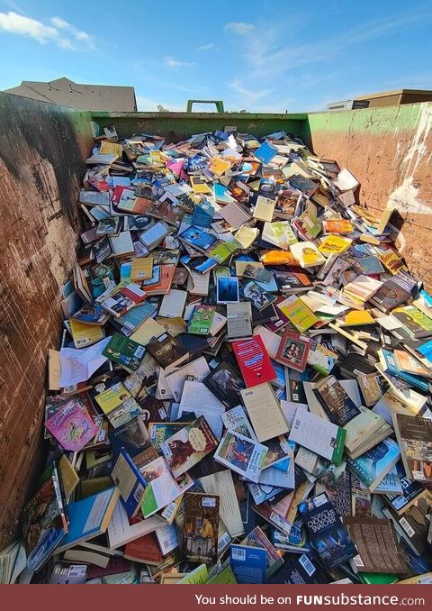 Josey Books and Records in Lubbock, TX threw out a crap ton of their books today