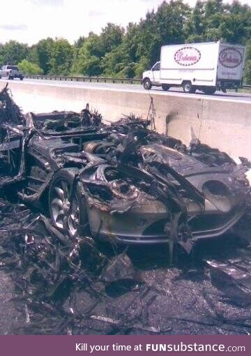 $660k supercar that caught fire due to catastrophic failure in the dry sump oil system