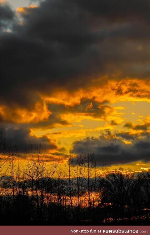 Sunset in Michigan this week