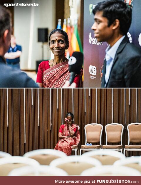 Emotional Indian mother witnesses son's historic Chess World Cup semi-final advancement!