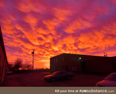 Wild clouds over Ohio this morning