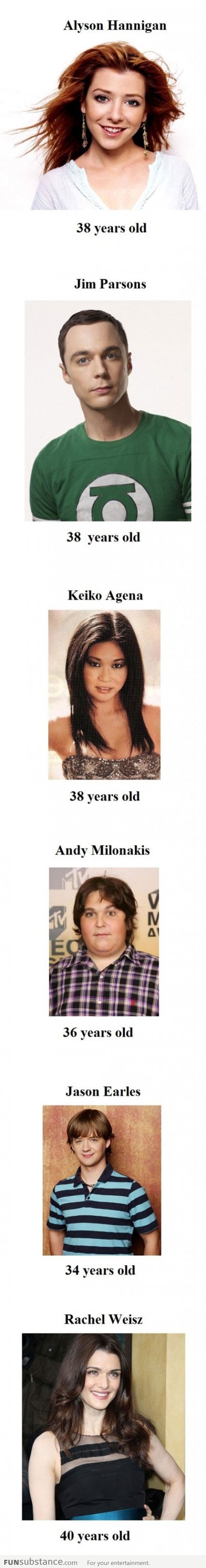 Celebrities who don't look their age