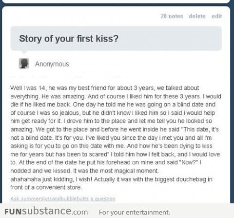 Story of first kiss