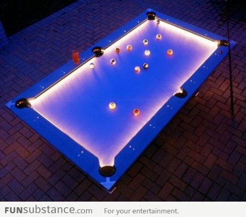 Cool outdoor pool table