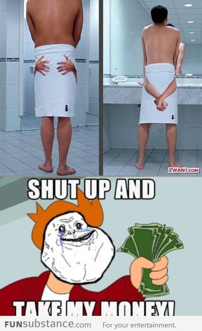 Forever alone towel