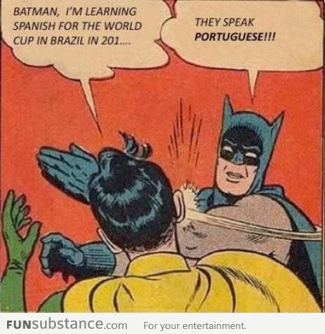 Hey Batman, I'm learning Spanish