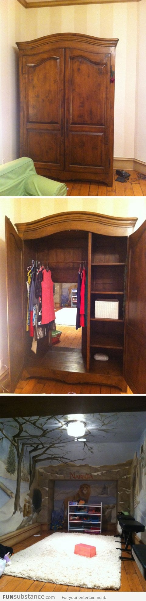 A wardrobe with an amazing surprise