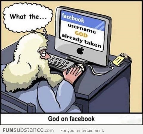 God on Facebook ?