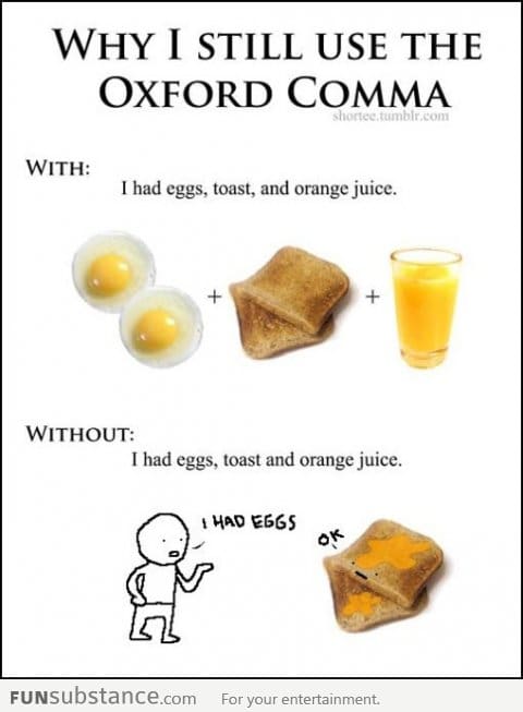 Why I Use The Oxford Comma