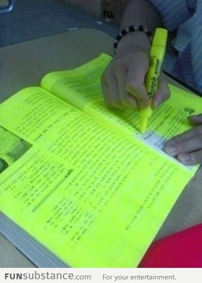 Whenever I highlight