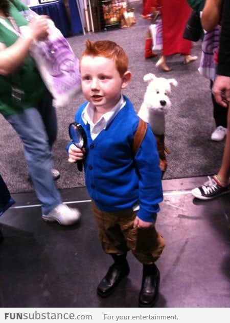 Epic Tintin cosplay