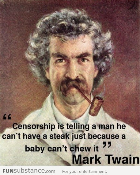 Censorship According To Mark Twain