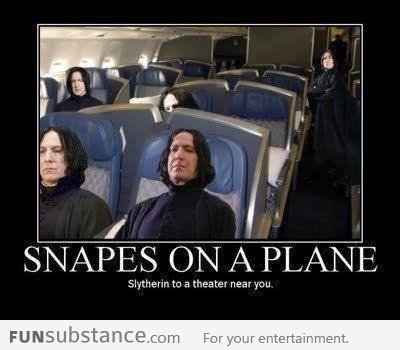 Snapes on a plane ... Run for your lives