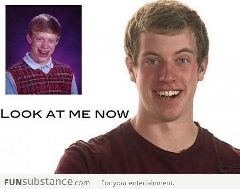 Bad Luck Brian finally got good luck