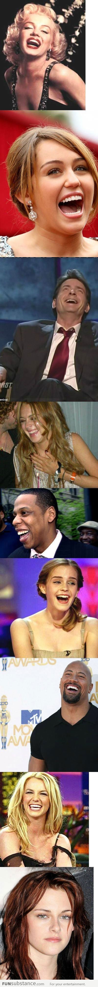 How famous celebrities laugh