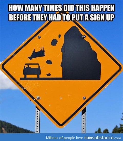 Behind every sign