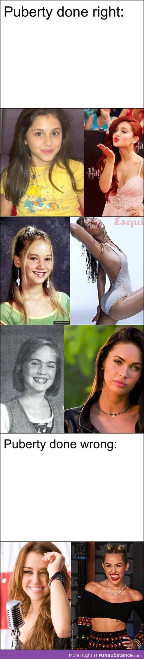 Puberty done right and wrong