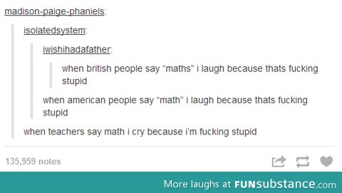 When different people say math