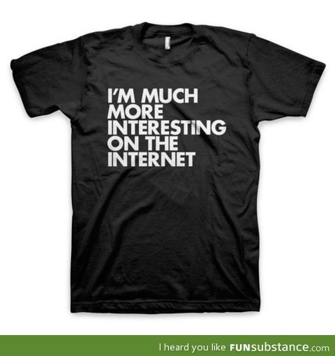 I think this shirt applies to all of us