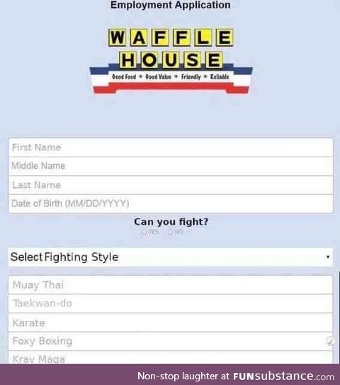 Waffle house looking to hire people