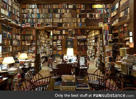 Home library of Johns Hopkins professor Dr. Richard Macksey in Baltimore