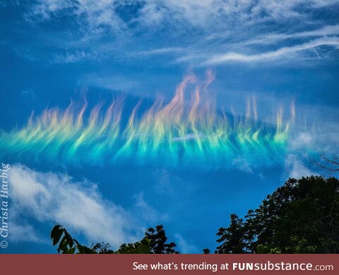 A Fire Rainbow over West Virginia