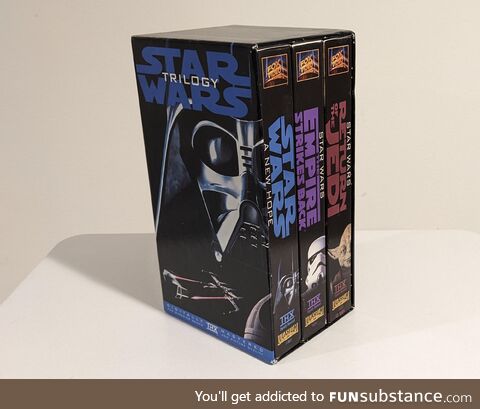 Star Wars Trilogy video cassettes