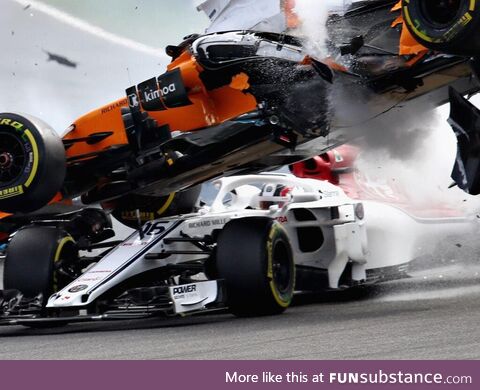 Charles Leclerc being saved by the halo; It was added after the crash that killed his god