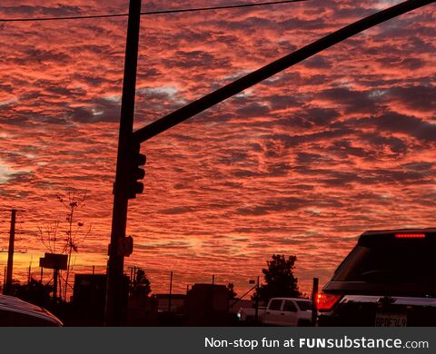 Red Sky in Southern California