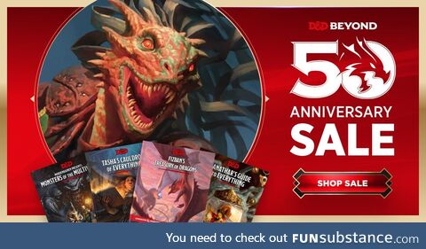 Get up to 50% off D&D books for a limited time on D&D Beyond