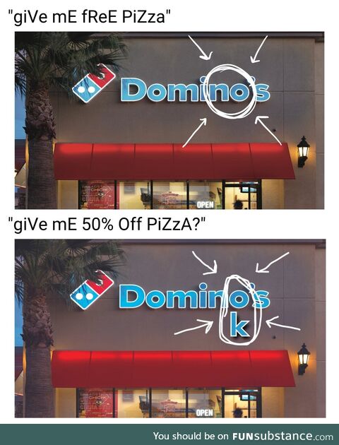 YSK that Za from Domino's is 50% off this week only, and comes with a FREE cardboard box