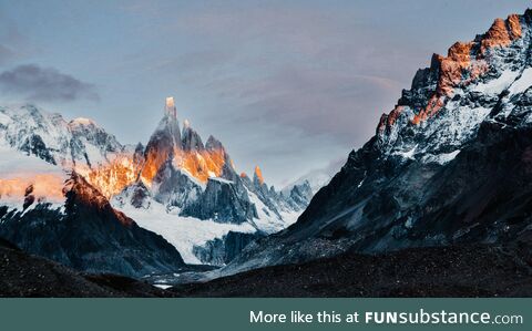 Sunrise at Cerro Torre, Argentina