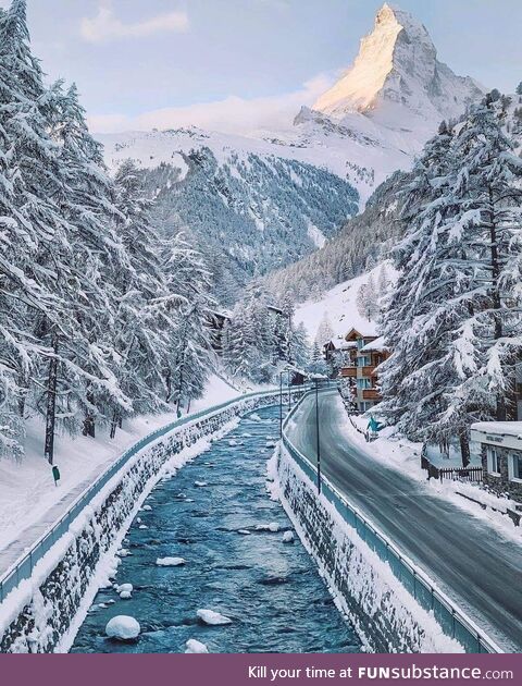 Frozen zermatt , switzerland