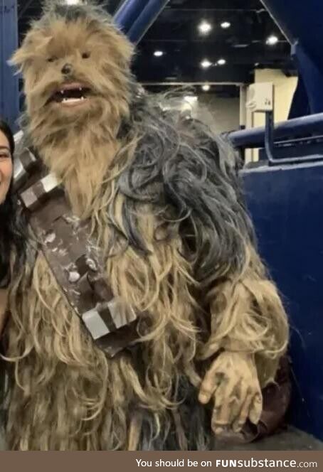 Chewbacca was having a rough day