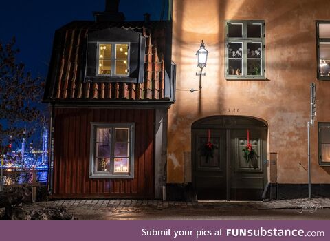 Small, old house on Södermalm in Stockholm