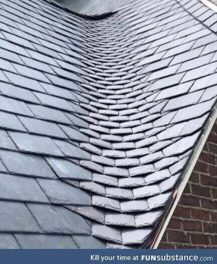 The tiling on this roof is impressive