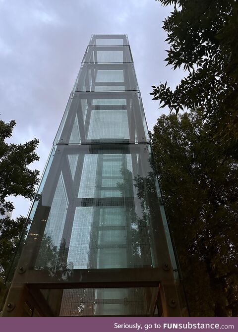 One of the monuments etched with the serial numbers of holocaust victims in an exhibit